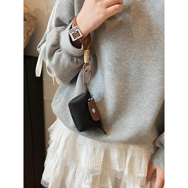 Mini Nylon Wristlet Purse