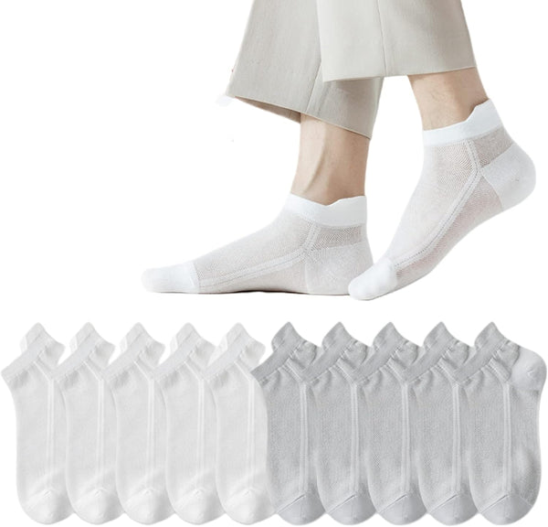 Ultra-Thin Breathable Cotton Mesh Ankle Socks