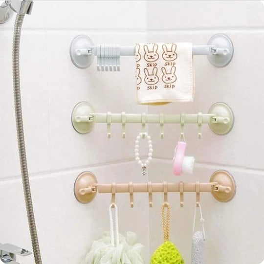 Adjustable Suction Shower & Kitchen Storage Hook
