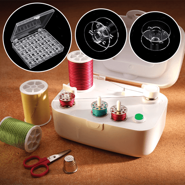Portable Auto Bobbin Winder – Effortless Threading Anytime, Anywhere