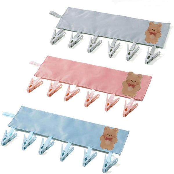Foldable Travel Hanging Clip Organizer