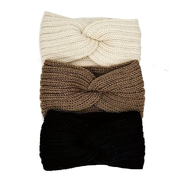 Knitted Winter Headband Set