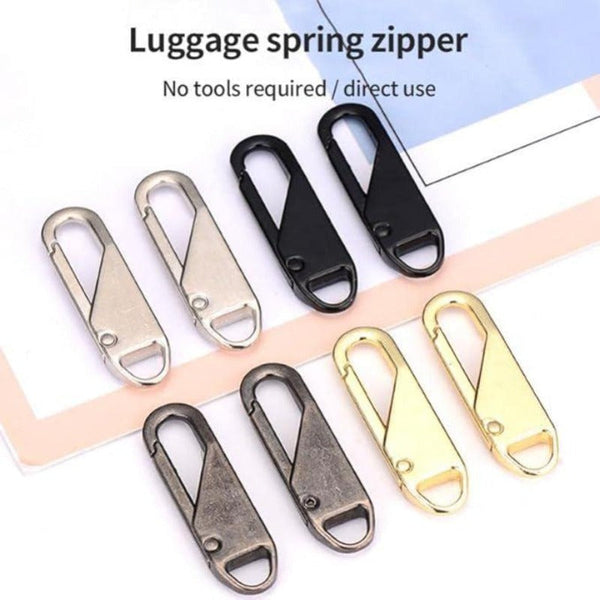 Removable spring zipper